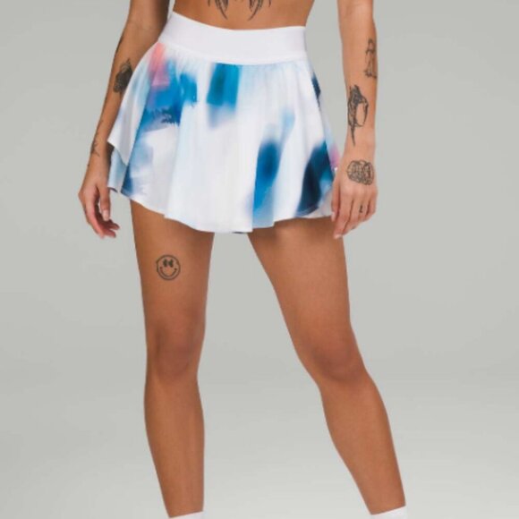 Lululemon Court Rival High-Rise Skirt Baseline Wash Print Multi 1674 - Picture 1 of 13